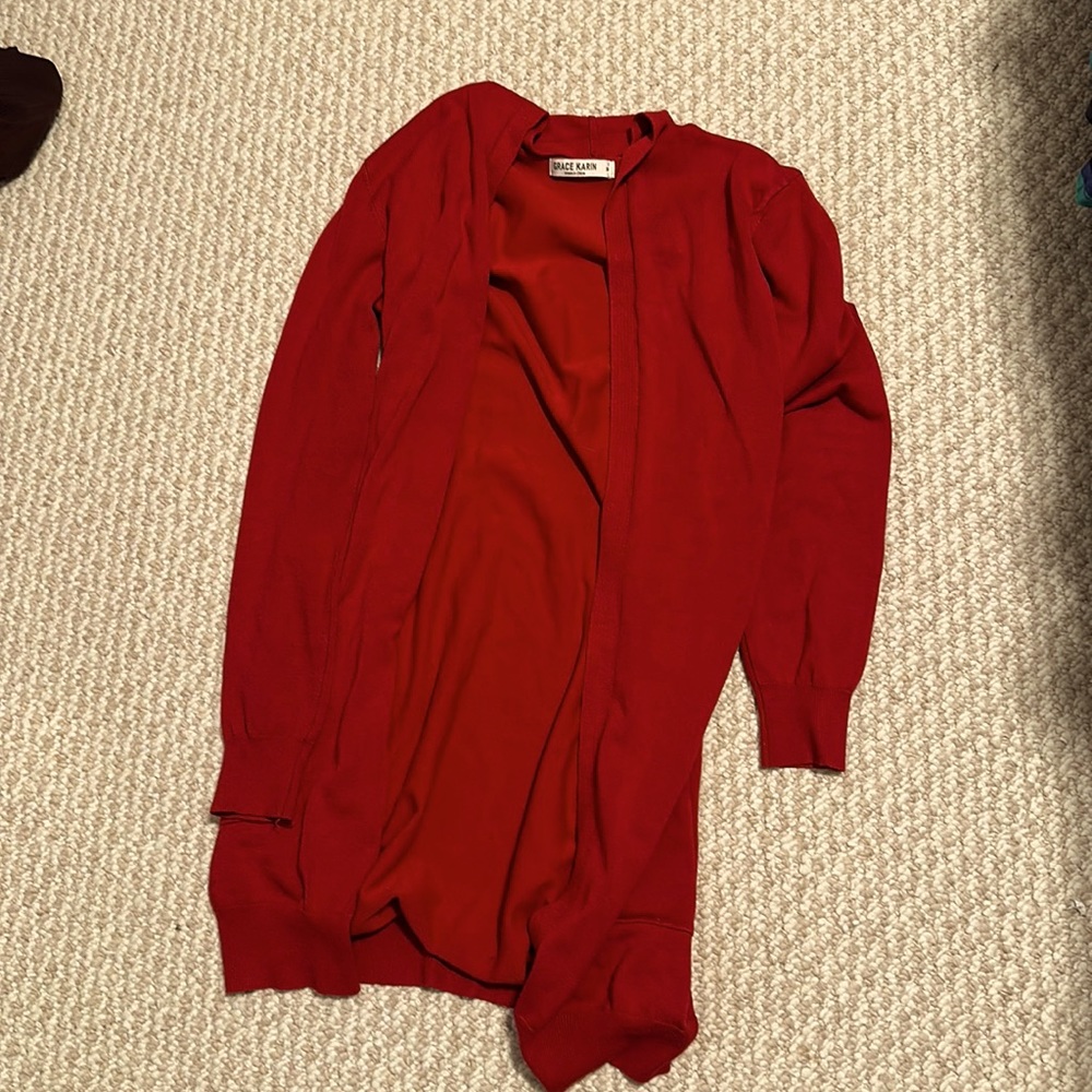 Brand new red cardigan